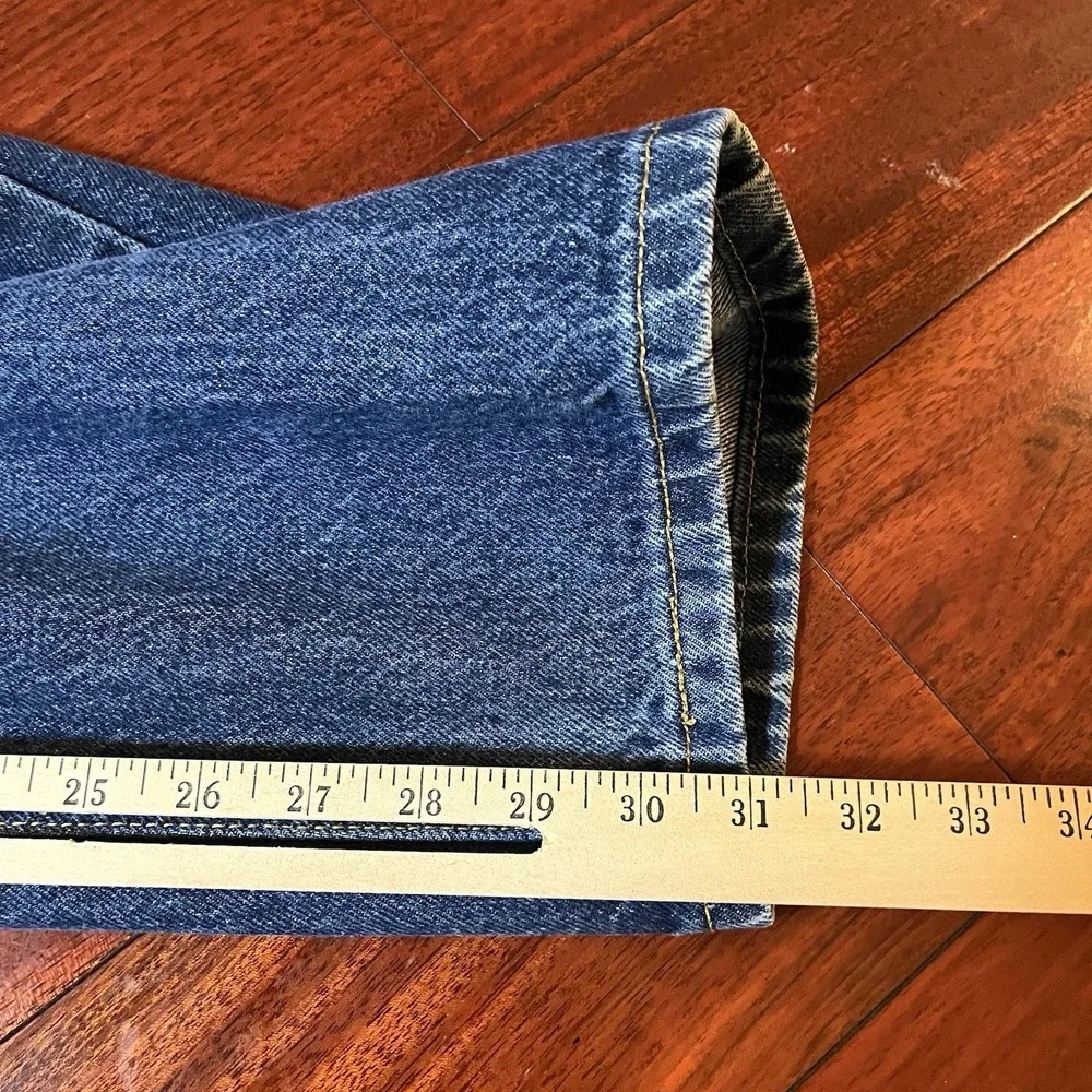 Vintage Levis 505 Jeans Mens 42x30 Blue Dark Wash Denim Regular Fit Grunge Y2K